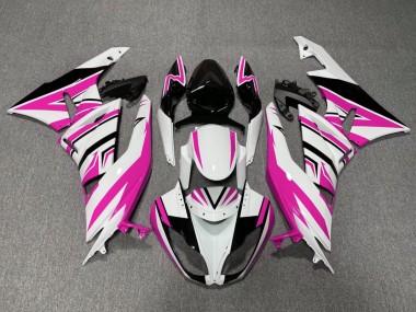 Wholesale 2009-2012 Kawasaki ZX6R Motorcycle Fairings - White Pink Black Canada