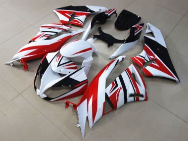 Wholesale 2009-2012 Kawasaki ZX6R Motorcycle Fairings - White Red Black Canada