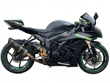 Wholesale 2009-2012 Kawasaki ZX6R Motorcycle Fairings - Matte Black Green Canada