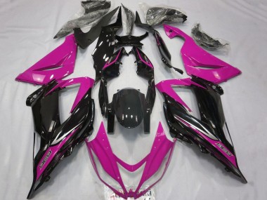 Wholesale 2013-2018 Kawasaki ZX6R Motorcycle Fairings - Pink Glossy Black Canada