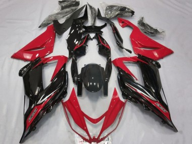 Wholesale 2013-2018 Kawasaki ZX6R Motorcycle Fairings - Red Glossy Black Canada