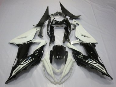 Wholesale 2013-2018 Kawasaki ZX6R Motorcycle Fairings - Pearl White Glossy Black Canada