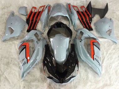 Wholesale 2013-2018 Kawasaki ZX6R Motorcycle Fairings - Nardo Grey Red Black Canada