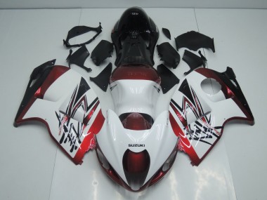 Wholesale 1996-2007 Suzuki GSXR 1300 Hayabusa Motorcycle Fairings - White Candy Red Black Canada