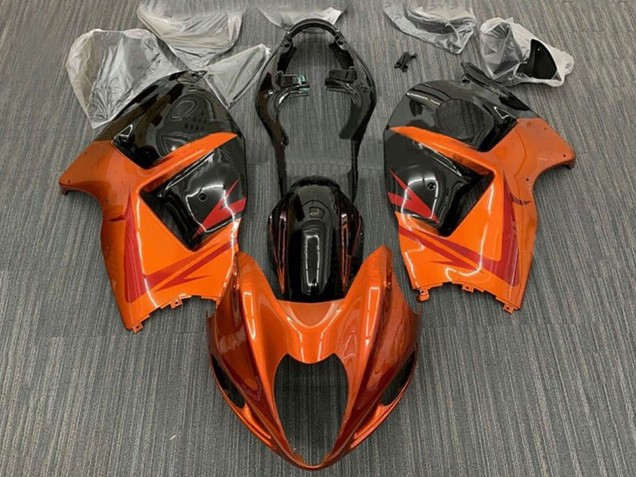1996-2007 Suzuki GSXR 1300 Hayabusa Motorcycle Fairings - Orange Black Red Canada