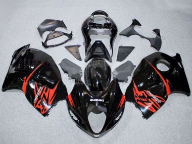 Wholesale 1996-2007 Suzuki GSXR 1300 Hayabusa Motorcycle Fairings - Glossy Black Red Canada