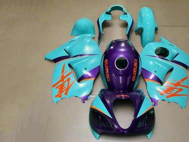 Wholesale 1996-2007 Suzuki GSXR 1300 Hayabusa Motorcycle Fairings - Matte Purple Orange Blue Canada