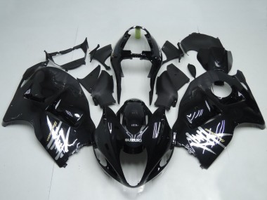 Wholesale 1996-2007 Suzuki GSXR 1300 Hayabusa Motorcycle Fairings - Glossy Black White Decal Canada
