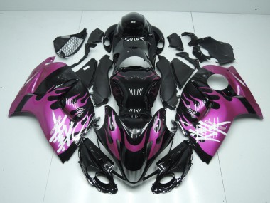 Wholesale 2008-2020 Glossy Black Purple Flame Suzuki GSXR 1300 Hayabusa Motorcycle Fairings Canada
