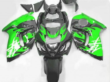 Wholesale 2008-2020 Black Green Flame Suzuki GSXR 1300 Hayabusa Motorcycle Fairings Canada