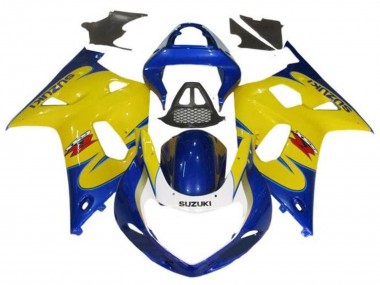 Wholesale 2000-2002 Suzuki GSXR1000 Motorcycle Fairings - Yellow Blue Tribal Canada