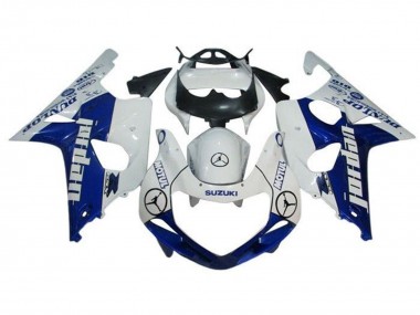 Wholesale 2000-2002 Suzuki GSXR1000 Motorcycle Fairings - White Blue Jordan Dunlop Canada