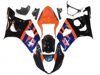 Wholesale 2003-2004 Suzuki GSXR 1000 Motorcycle Fairings - Orange Blue Glossy Black Canada