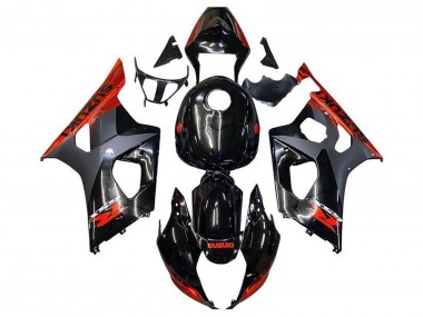 Wholesale 2003-2004 Suzuki GSXR 1000 Motorcycle Fairings - Glossy Black Matte Black Orange Canada