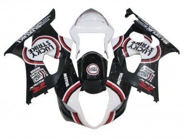 Wholesale 2003-2004 Suzuki GSXR 1000 Motorcycle Fairings - White Black Red Lucky Strike Canada