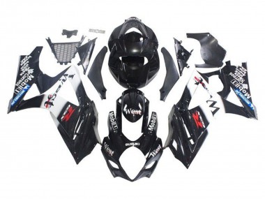 Wholesale 2005-2006 Suzuki GSXR 1000 Motorcycle Fairings - Glossy Black White West Canada
