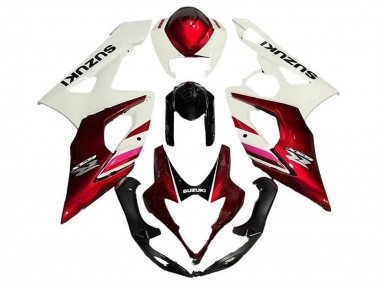 Wholesale 2005-2006 Suzuki GSXR 1000 Motorcycle Fairings - White Candy Red Black Canada