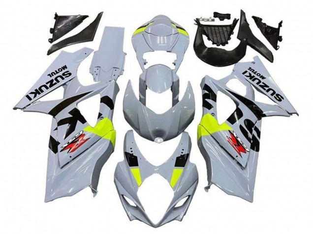 2005-2006 Suzuki GSXR 1000 Motorcycle Fairings - Grey Black Neon Yellow Red Canada