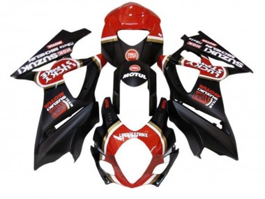 Wholesale 2005-2006 Suzuki GSXR 1000 Motorcycle Fairings - Matte Black Red Lucky Strike Canada