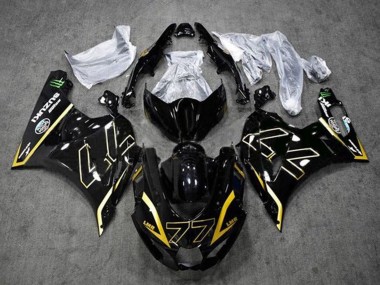 Wholesale 2017-2024 Suzuki GSXR1000 Motorcycle Fairings - Black Gold 77 Canada