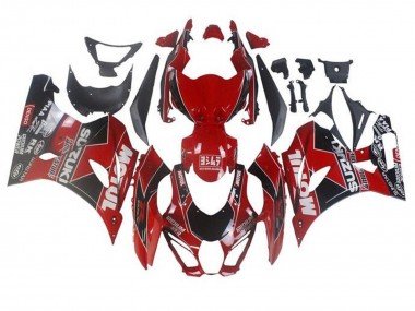 Wholesale 2017-2024 Suzuki GSXR1000 Motorcycle Fairings - Red White Black Motul Canada