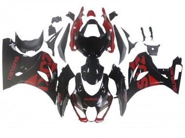 Wholesale 2017-2024 Suzuki GSXR1000 Motorcycle Fairings - Black Dark Red Canada