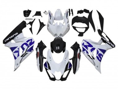 Wholesale 2017-2024 Suzuki GSXR1000 Motorcycle Fairing - White Blue Black Canada