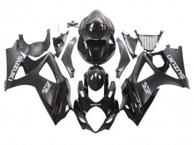Wholesale 2007-2008 Suzuki GSXR 1000 Motorcycle Fairings - Glossy Black Matte Black Grey Canada