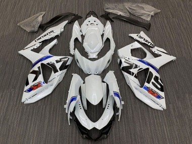 Wholesale 2009-2016 Suzuki GSXR 1000 Bike Fairings - White Blue Stripe Canada