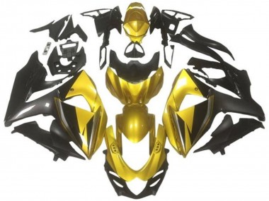 Wholesale 2009-2016 Suzuki GSXR 1000 Motorcycle Fairings - Gold Black Dark Grey Canada