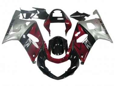 Wholesale 2001-2003 Suzuki GSXR 600 / GSXR 750 Motorcycle Fairing - Silver Red Glossy Black Canada