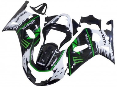 Wholesale 2001-2003 Suzuki GSXR 600 / GSXR 750 Motorcycle Fairings - White Black Green Monster Canada