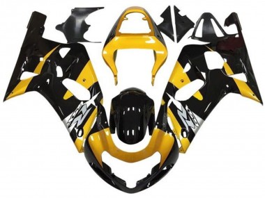 Wholesale 2001-2003 Suzuki GSXR 600 / GSXR 750 Motorcycle Fairings - Yellow Silver Glossy Black Canada