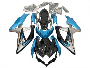 Wholesale 2008-2010 Suzuki GSXR 600 / GSXR 750 Motorcycle Fairings - Light Blue Silver Glossy Black Canada