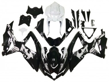 Wholesale 2008-2010 Suzuki GSXR 600 / GSXR 750 Motorcycle Fairings - White Glossy Black Leyla Canada