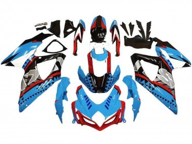 Wholesale 2008-2010 Suzuki GSXR 600 / GSXR 750 Motorcycle Fairings - Blue Red Black Shape Canada