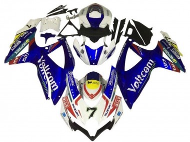 Wholesale 2008-2010 Suzuki GSXR 600 / GSXR 750 Motorcycle Fairings - White Blue Yellow Red Voltcom 7 Canada