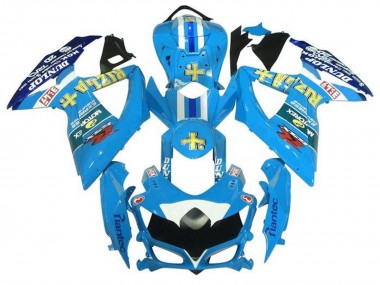 Wholesale 2008-2010 Suzuki GSXR 600 / GSXR 750 Motorcycle Fairings - Light Blue Yellow Rizla Canada