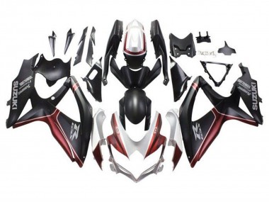 Wholesale 2008-2010 Suzuki GSXR 600 / GSXR 750 Motorcycle Fairings - White Red Matte Black Canada