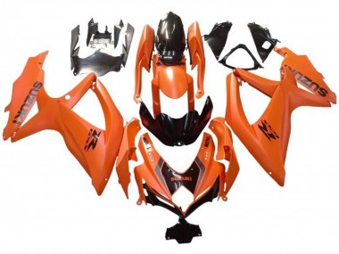 Wholesale 2008-2010 Suzuki GSXR 600 / GSXR 750 Motorcycle Fairings - Orange Glossy Black with Decal Canada