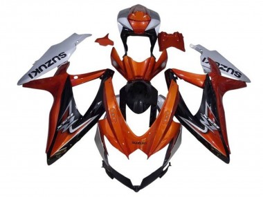Wholesale 2008-2010 Suzuki GSXR 600 / GSXR 750 Motorcycle Fairing - Silver Orange Glossy Black Canada