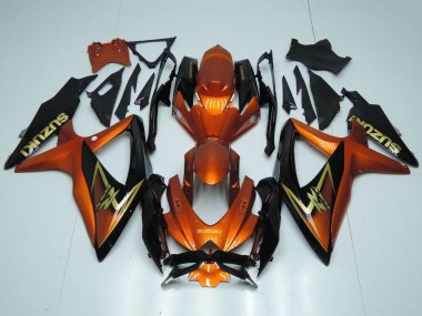 Wholesale 2008-2010 Suzuki GSXR 600 / GSXR 750 Motorcycle Fairings - Orange Gold Black Canada