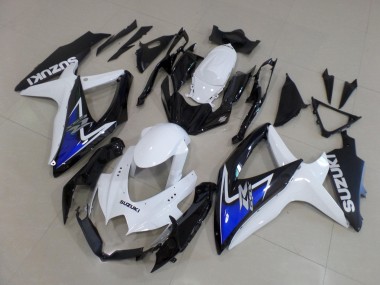 Wholesale 2008-2010 Suzuki GSXR 600 / GSXR 750 Motorcycle Fairings - White Blue Glossy Black Canada
