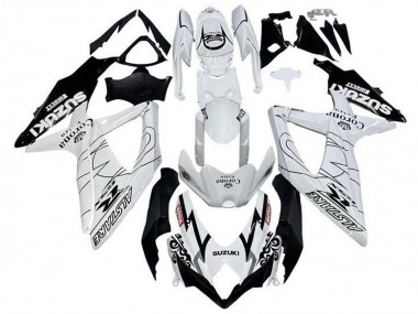 Wholesale 2008-2010 Suzuki GSXR 600 / GSXR 750 Motorcycle Fairings - White Black Alstare Corona Extra Motul Canada
