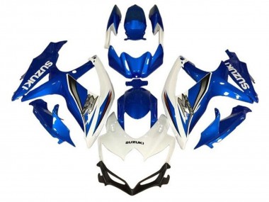Wholesale 2008-2010 Suzuki GSXR 600 / GSXR 750 Motorcycle Fairings - White Blue Silver Canada
