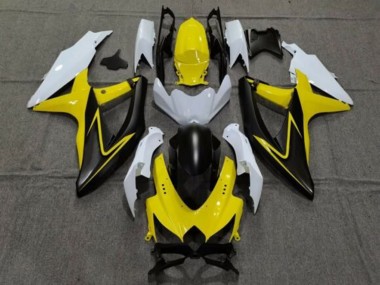 Wholesale 2008-2010 Suzuki GSXR 600 / GSXR 750 Motorcycle Fairings - White Yellow Grey Black Canada