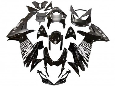 Wholesale 2011-2024 Suzuki GSXR 600 / GSXR 750 Motorcycle Fairings - Glossy Black Silver Canada