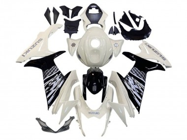 Wholesale 2011-2024 Suzuki GSXR 600 / GSXR 750 Motorcycle Fairing - White Glossy Black Canada