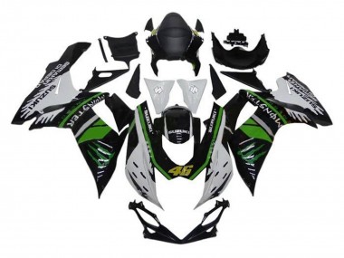 Wholesale 2011-2024 Suzuki GSXR 600 / GSXR 750 Motorcycle Fairings - White Green Black Monster 46 Canada