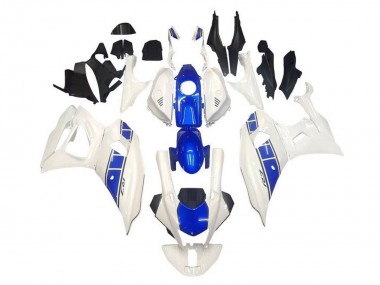 Wholesale 2021-2024 Yamaha YZF R7 Motorcycle Fairings - White Blue Stripe Canada
